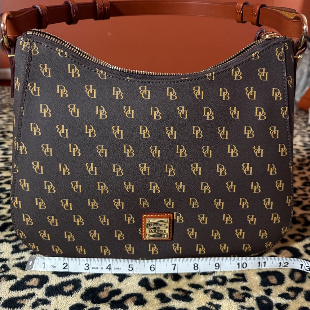 Dooney & Bourke Signature Brown and Gold Crossbody, brand new